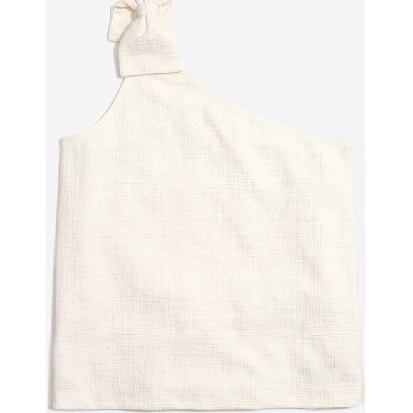 J. Crew Tops - J Crew One-shoulder bow tank top